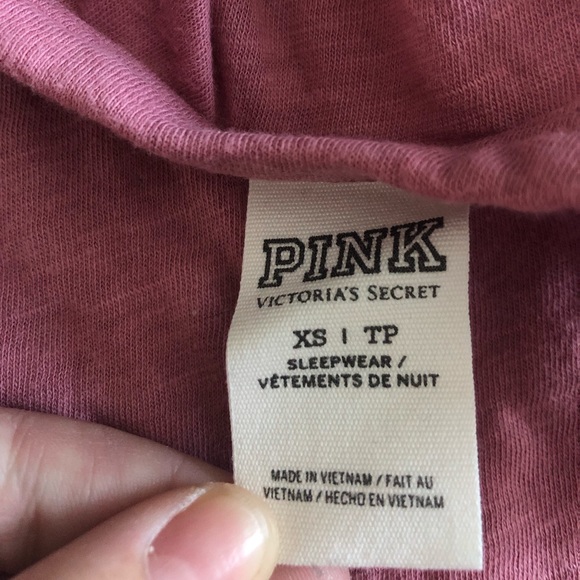 VS PINK High Neck Tank Top. Size XS. Rose color. - Picture 5 of 5
